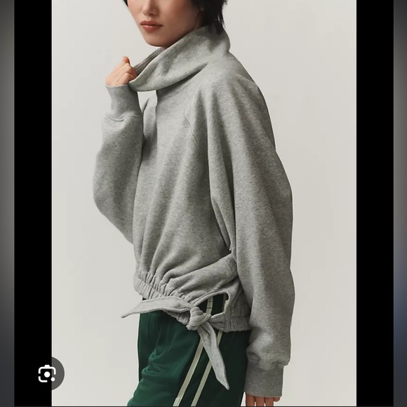 Daily Practice by Anthropologie Long-Sleeve Funnel Neck Sweatshirt - Picture 3 of 9